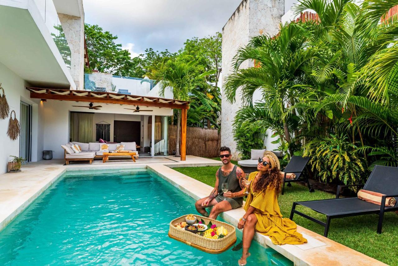 Villa Ek'Balam & Villa Flamingo, Luxury Villas, Private Pool, Private Garden, Jacuzzi, 24H Security Тулум Екстер'єр фото